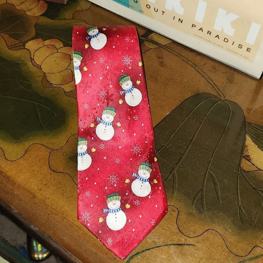 Christmas American Greetings 2004 Snowman Tie